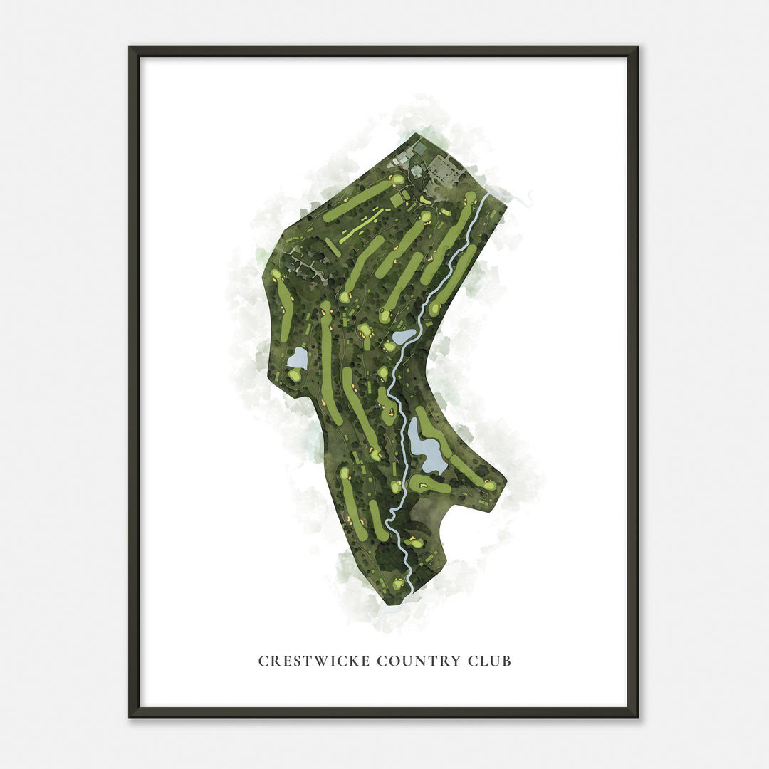 Print of Crestwicke Country Club Classic Map