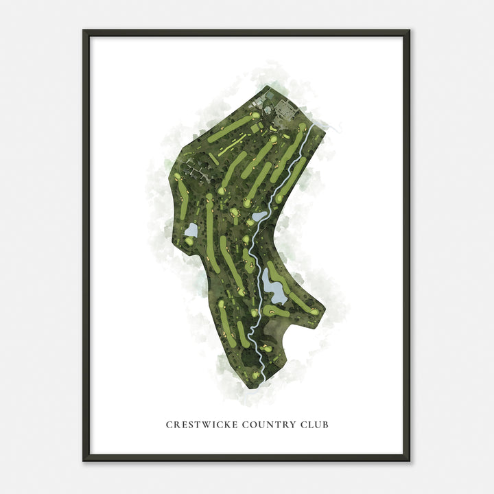 Print of Crestwicke Country Club Classic Map