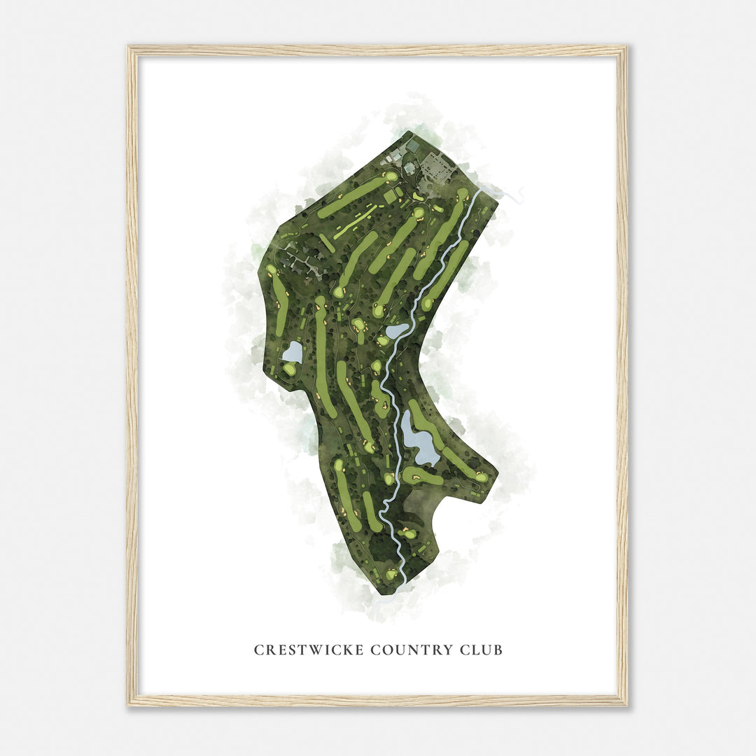 Print of Crestwicke Country Club Classic Map