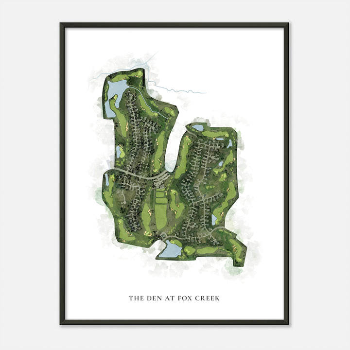 Print of The Den At Fox Creek Classic Map
