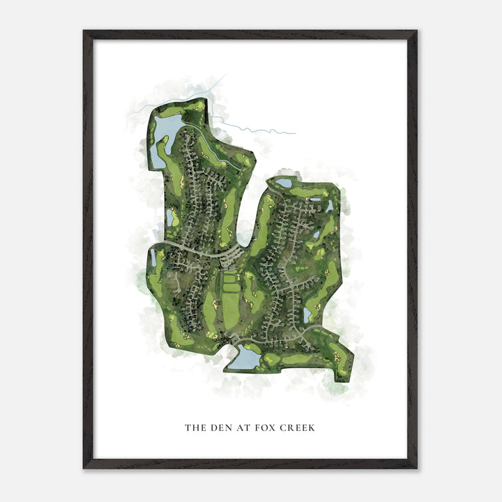 Print of The Den At Fox Creek Classic Map