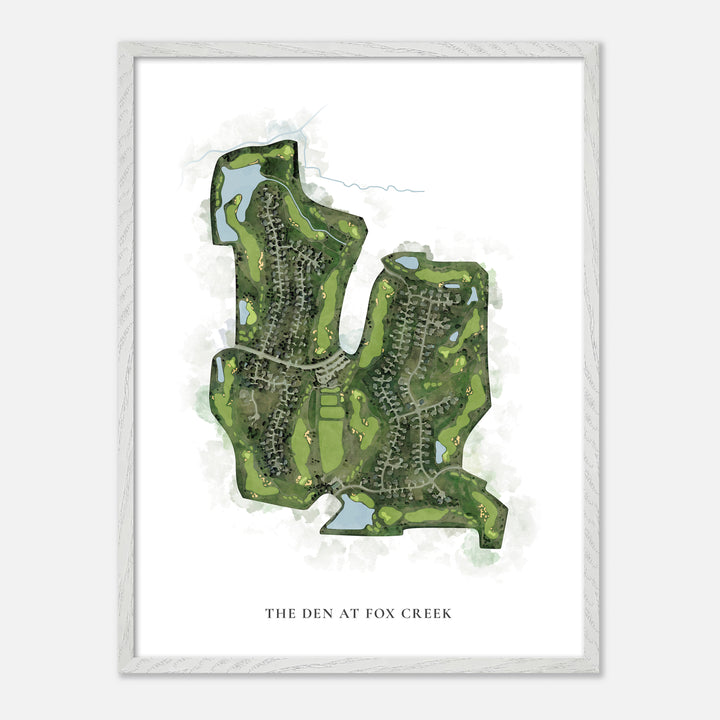 Print of The Den At Fox Creek Classic Map