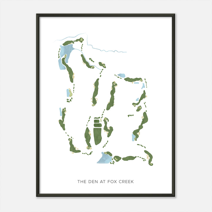 Print of The Den At Fox Creek Modern Map