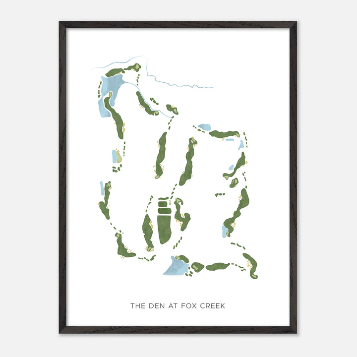 Print of The Den At Fox Creek Modern Map