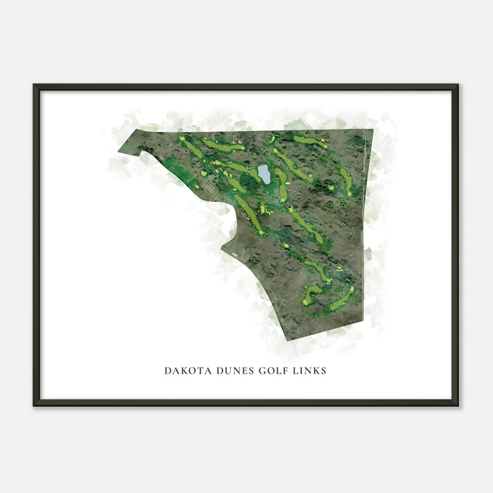 Print of Dakota Dunes Golf Links Classic Map