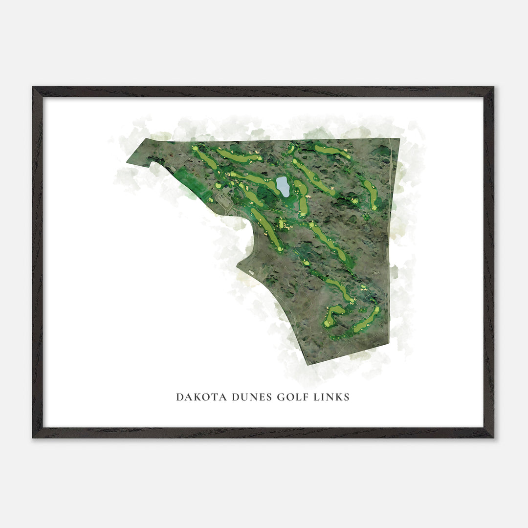 Print of Dakota Dunes Golf Links Classic Map