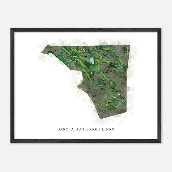 Print of Dakota Dunes Golf Links Classic Map