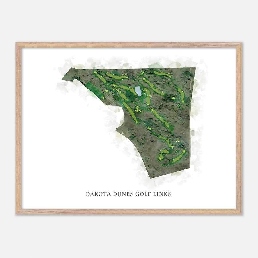 Print of Dakota Dunes Golf Links Classic Map
