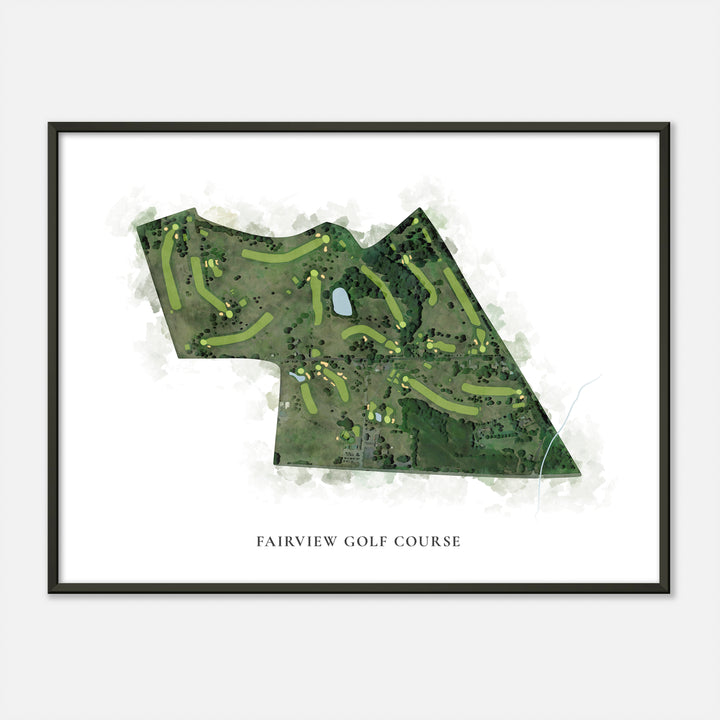 Print of Fairview Golf Course Classic Map