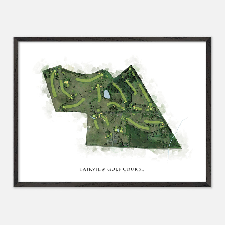 Print of Fairview Golf Course Classic Map
