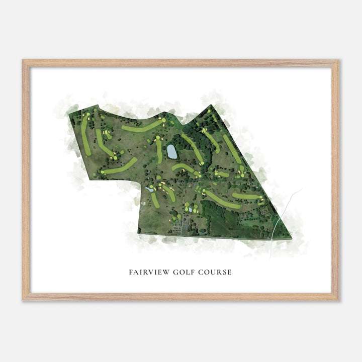 Print of Fairview Golf Course Classic Map