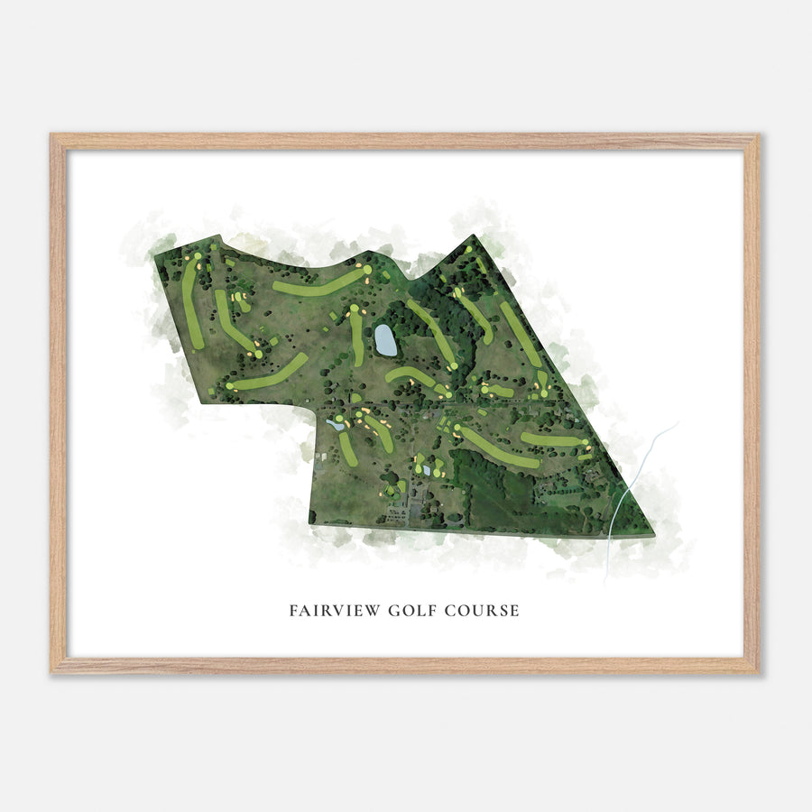 Print of Fairview Golf Course Classic Map