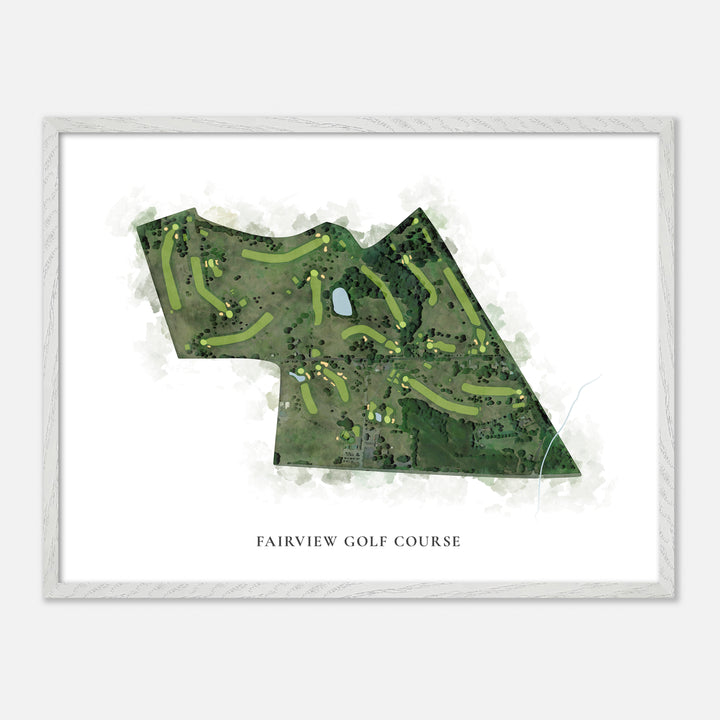 Print of Fairview Golf Course Classic Map