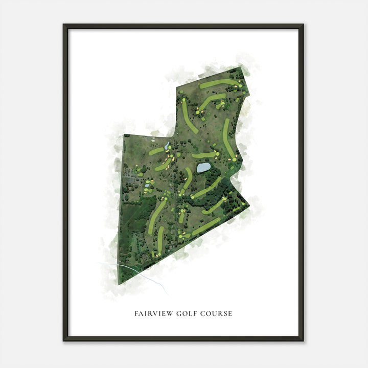 Print of Fairview Golf Course Classic Map