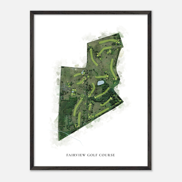 Print of Fairview Golf Course Classic Map