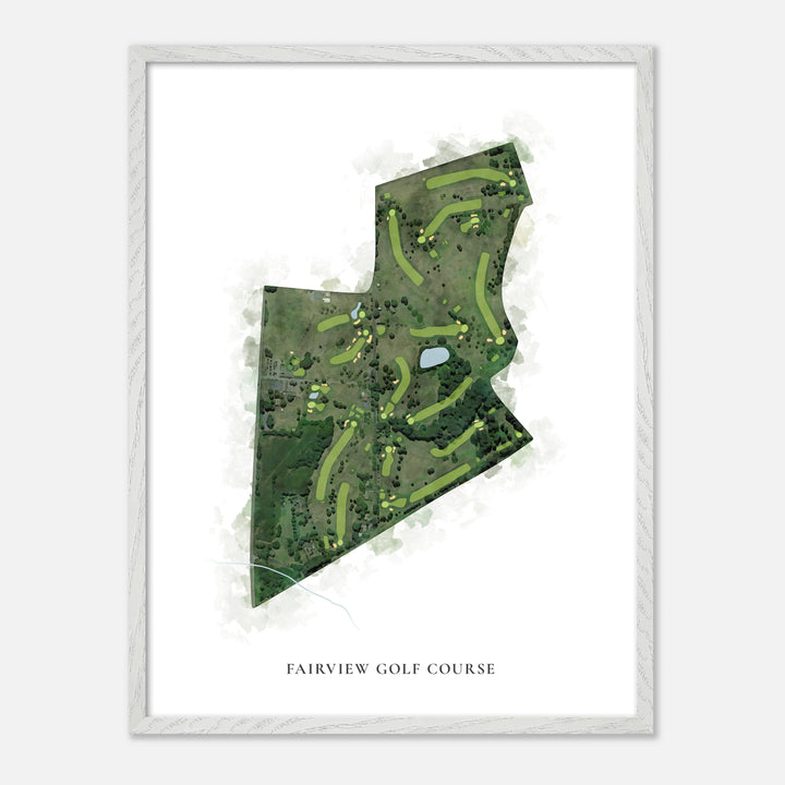 Print of Fairview Golf Course Classic Map