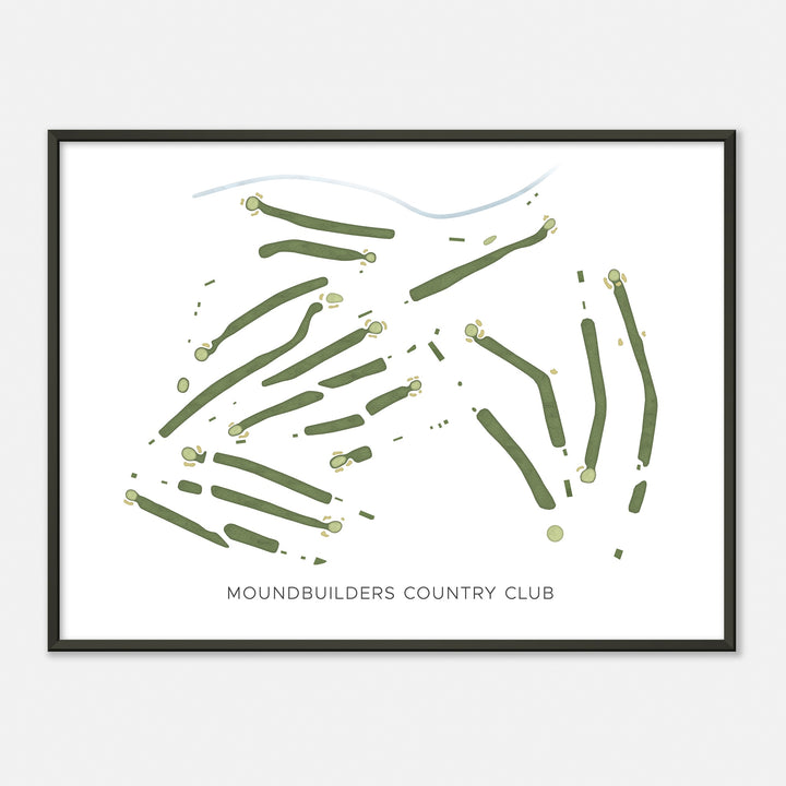 Print of Moundbuilders Country Club Modern Map