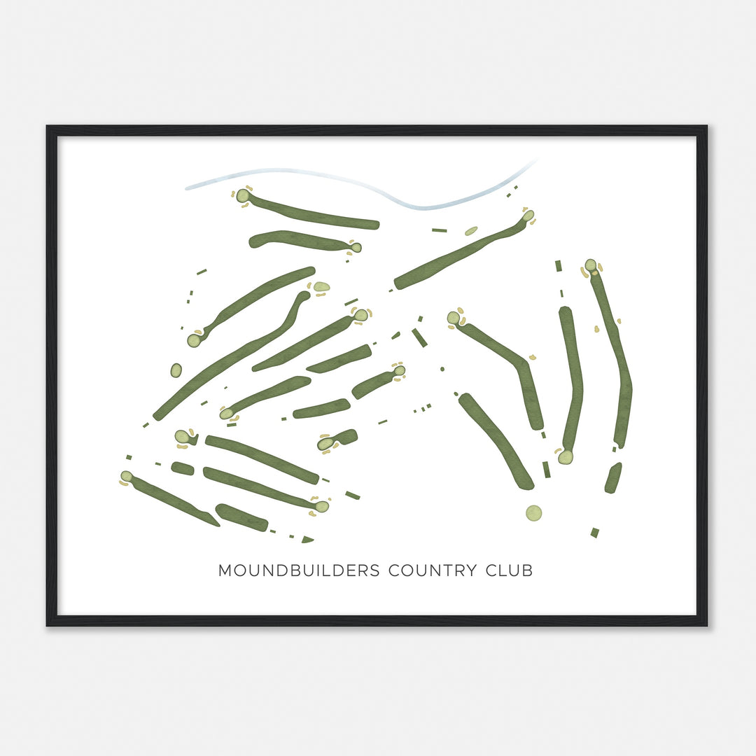 Print of Moundbuilders Country Club Modern Map