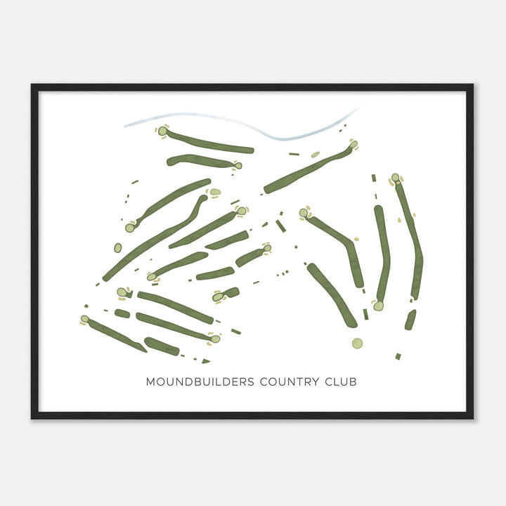 Print of Moundbuilders Country Club Modern Map