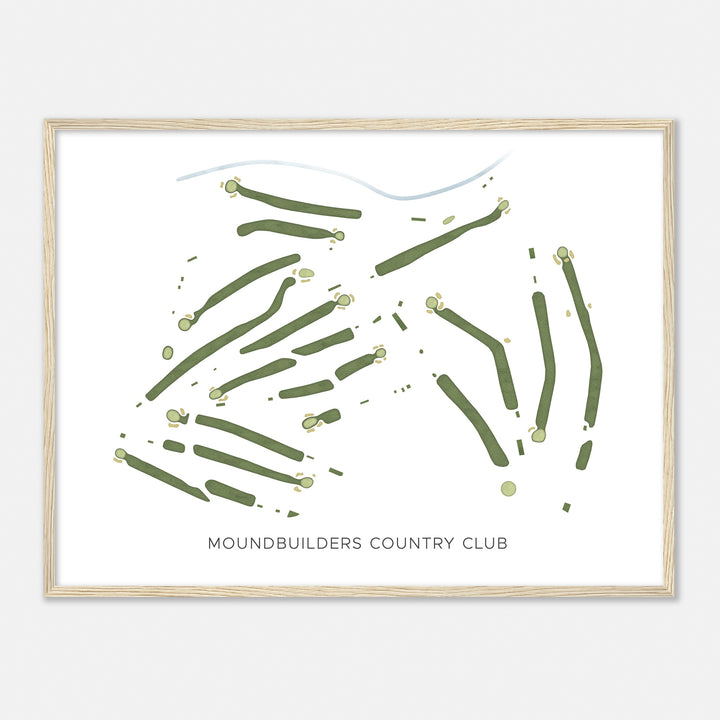 Print of Moundbuilders Country Club Modern Map