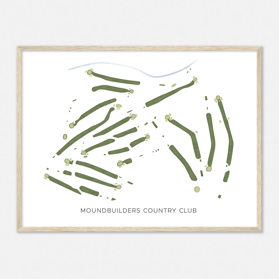 Print of Moundbuilders Country Club Modern Map