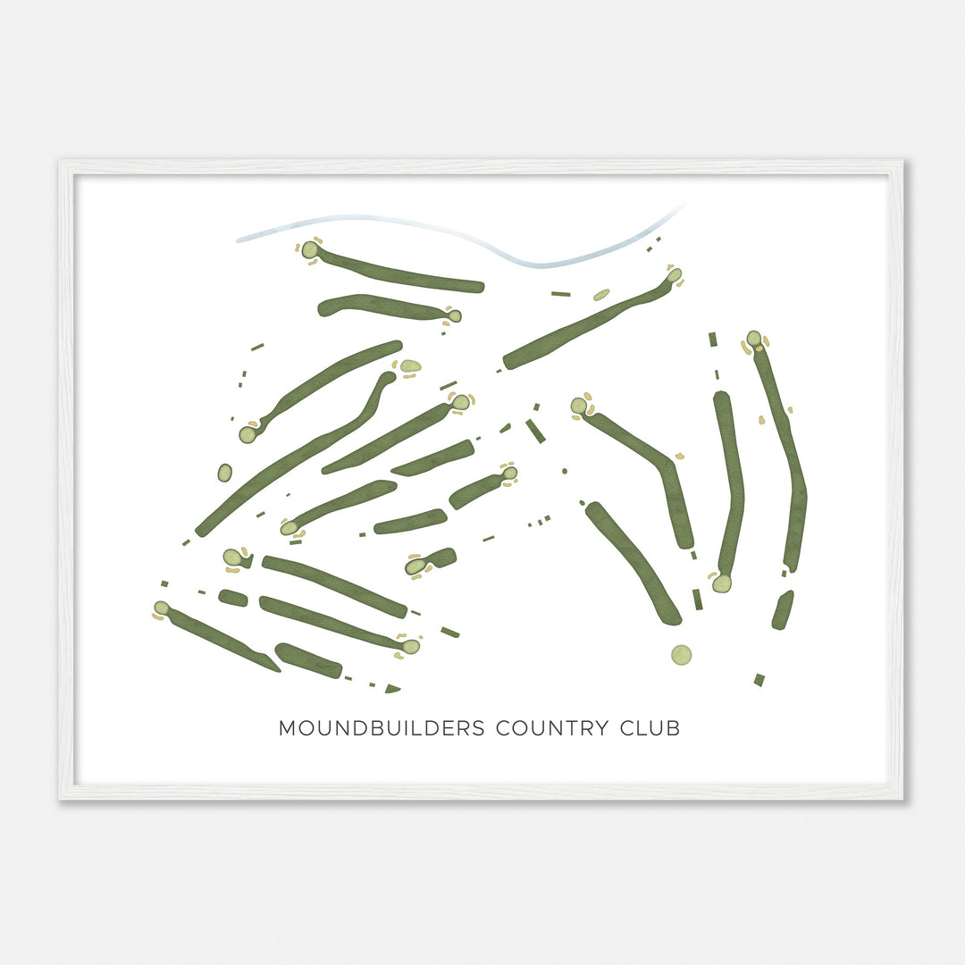 Print of Moundbuilders Country Club Modern Map