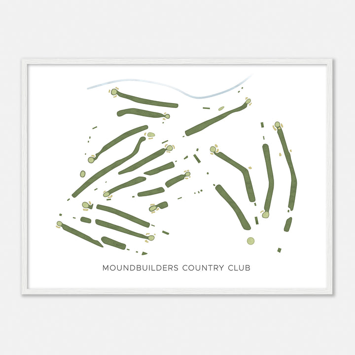 Print of Moundbuilders Country Club Modern Map