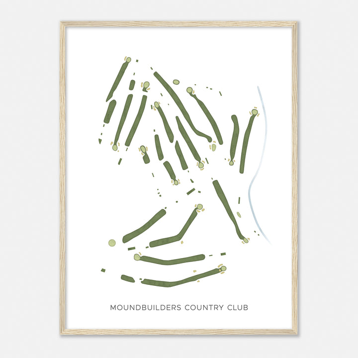 Print of Moundbuilders Country Club Modern Map