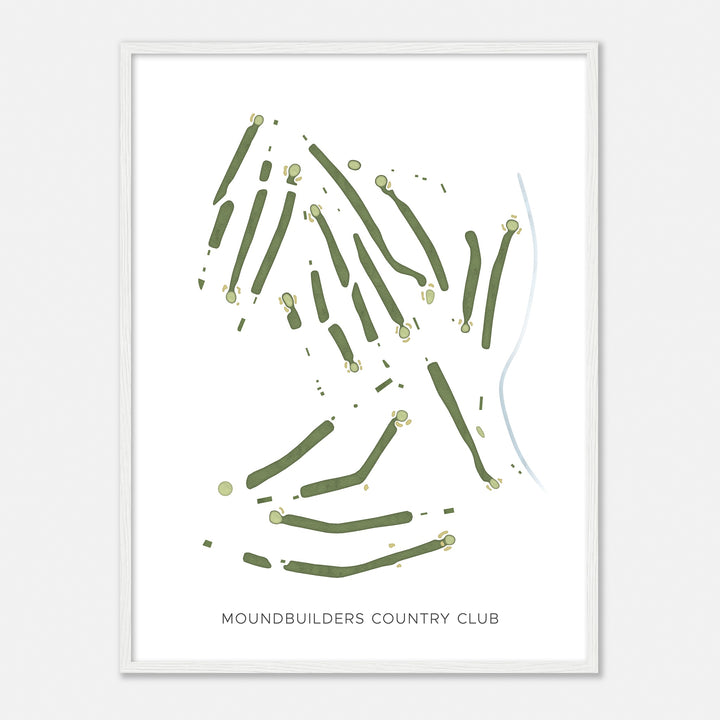 Print of Moundbuilders Country Club Modern Map