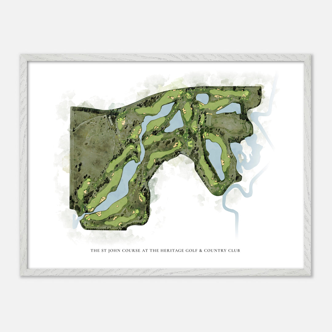 Print of The St John Course At The Heritage Golf & Country Club Classic Map