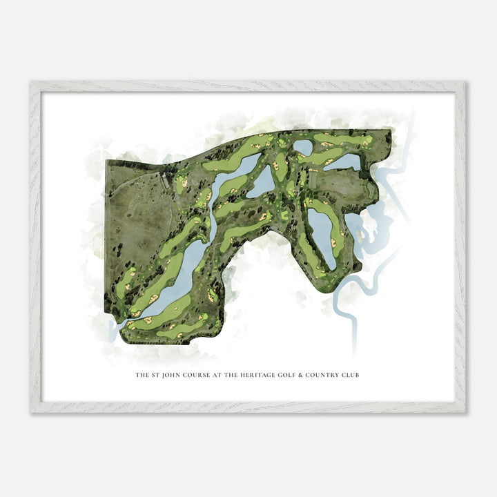 Print of The St John Course At The Heritage Golf & Country Club Classic Map