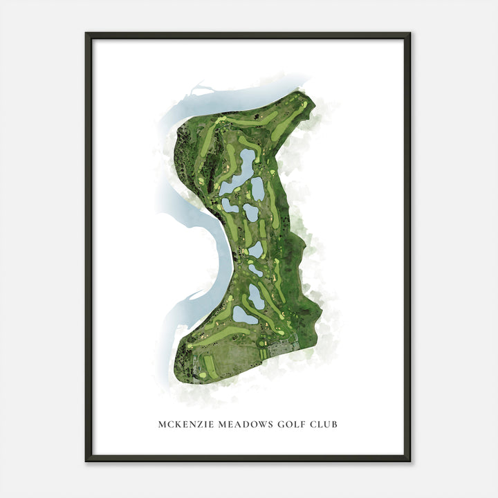 Print of McKenzie Meadows Golf Club Classic Map