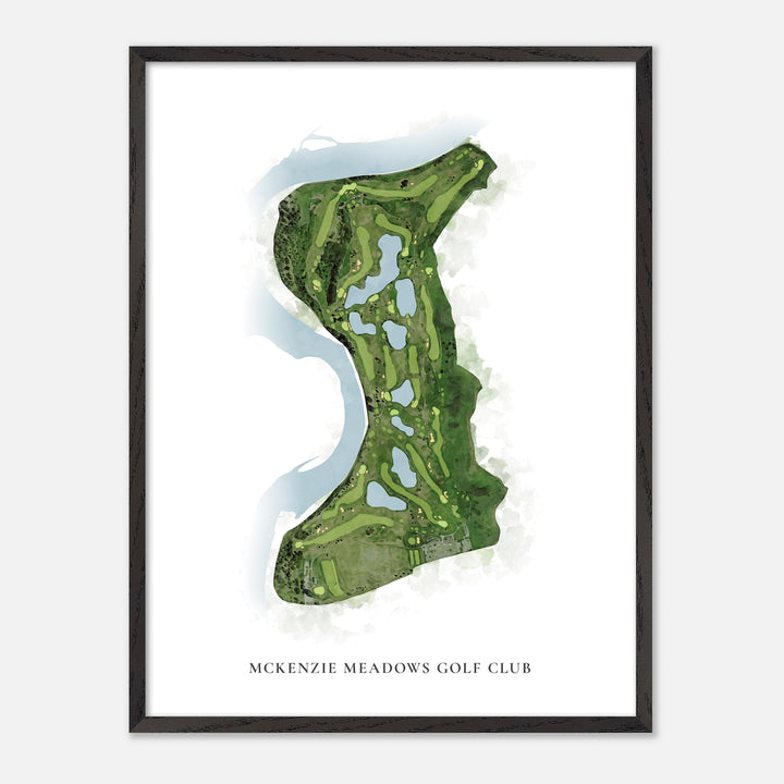 Print of McKenzie Meadows Golf Club Classic Map