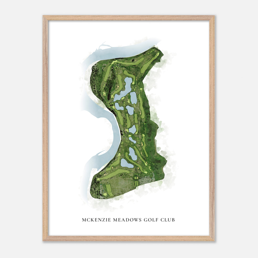 Print of McKenzie Meadows Golf Club Classic Map