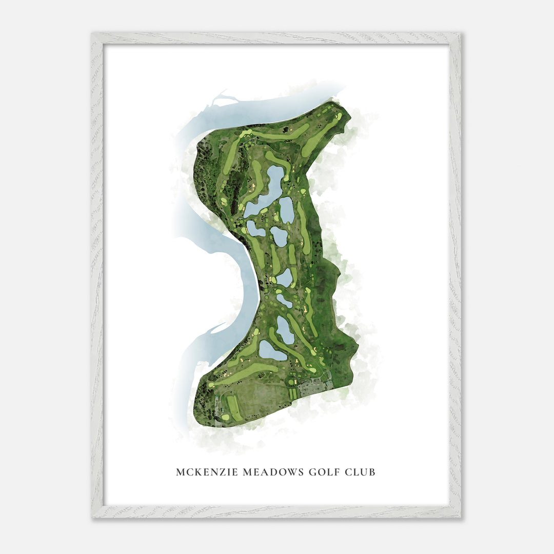 Print of McKenzie Meadows Golf Club Classic Map