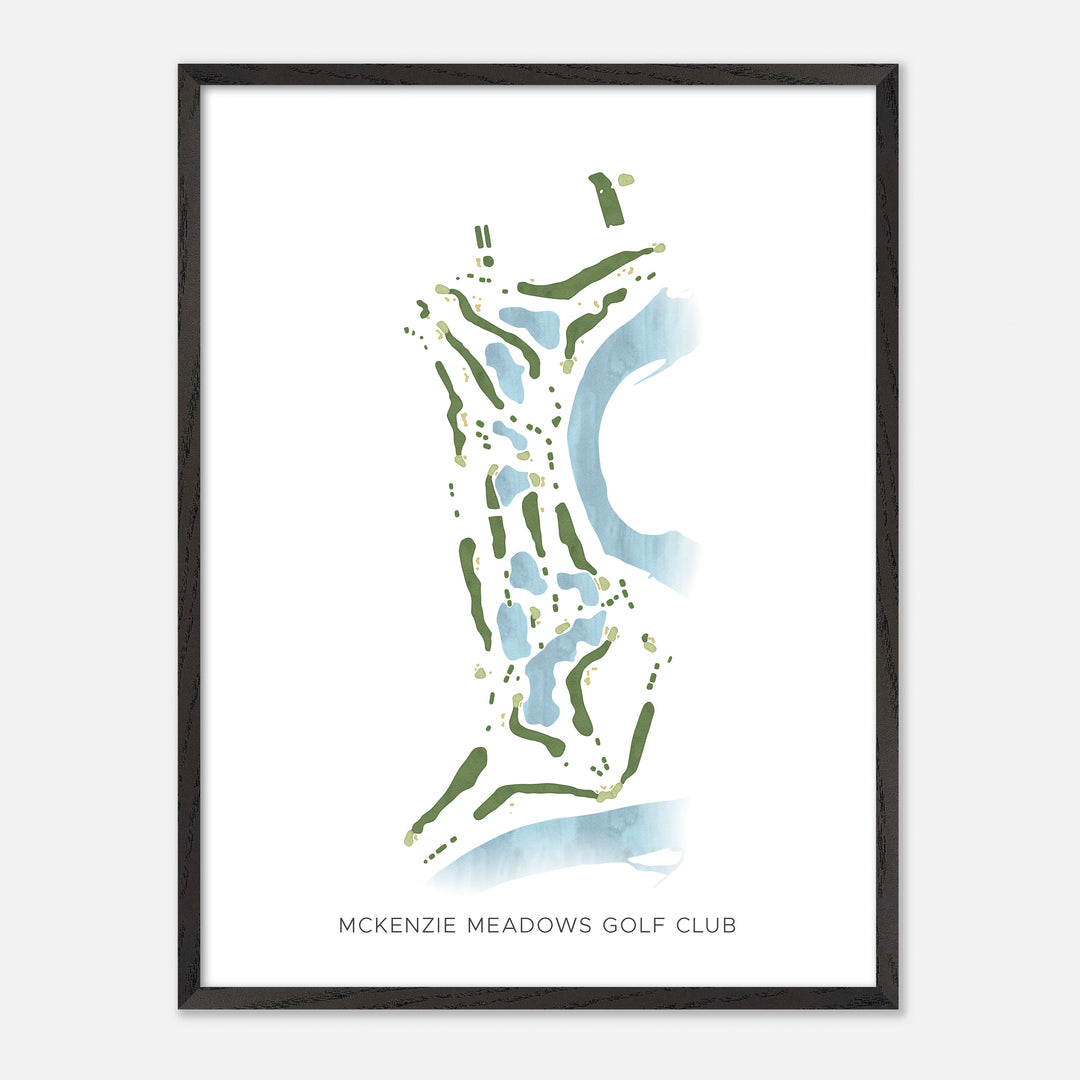 Print of McKenzie Meadows Golf Club Modern Map