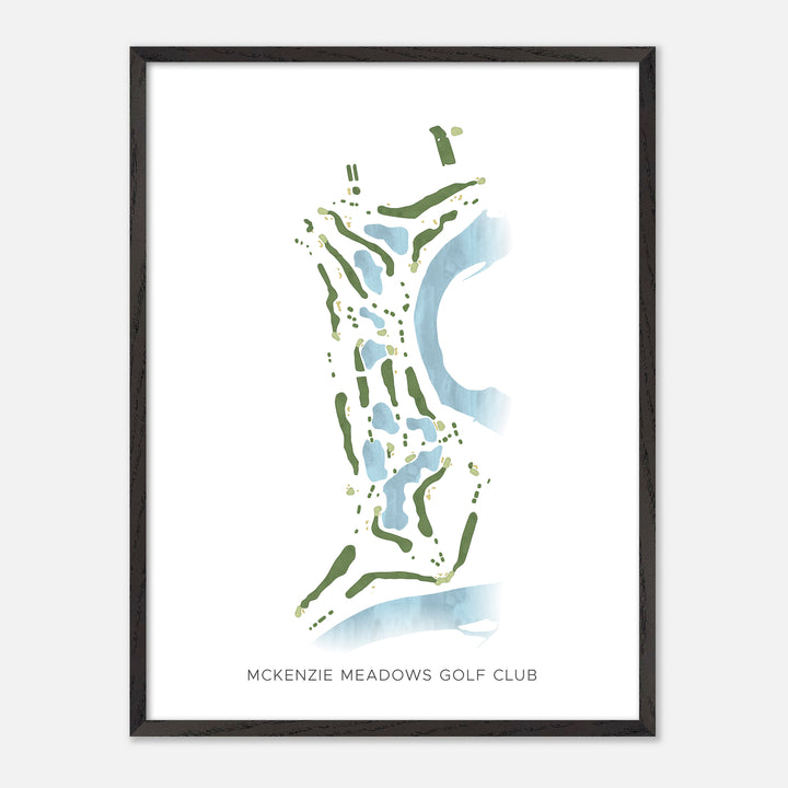 Print of McKenzie Meadows Golf Club Modern Map