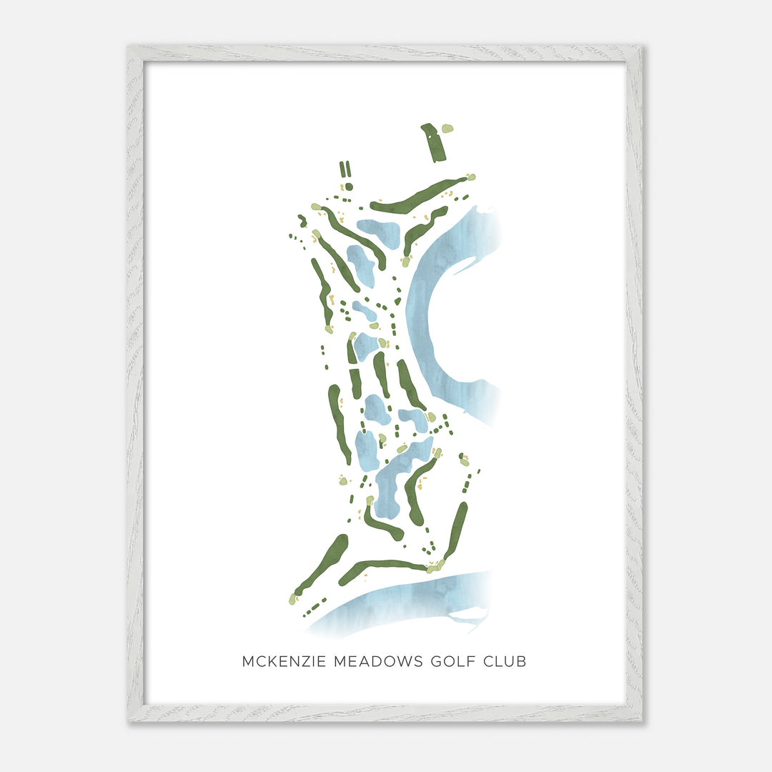 Print of McKenzie Meadows Golf Club Modern Map