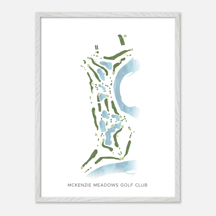 Print of McKenzie Meadows Golf Club Modern Map