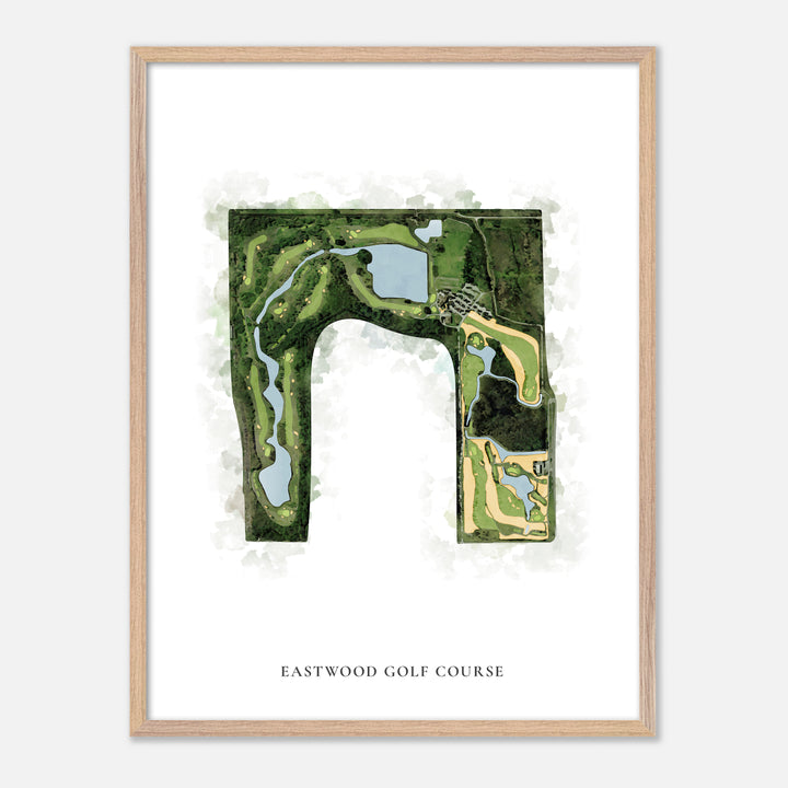 Print of Eastwood Golf Course Classic Map