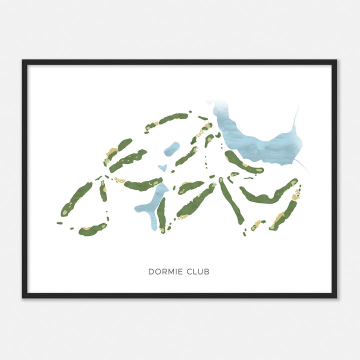 Print of Dormie Club Modern Map
