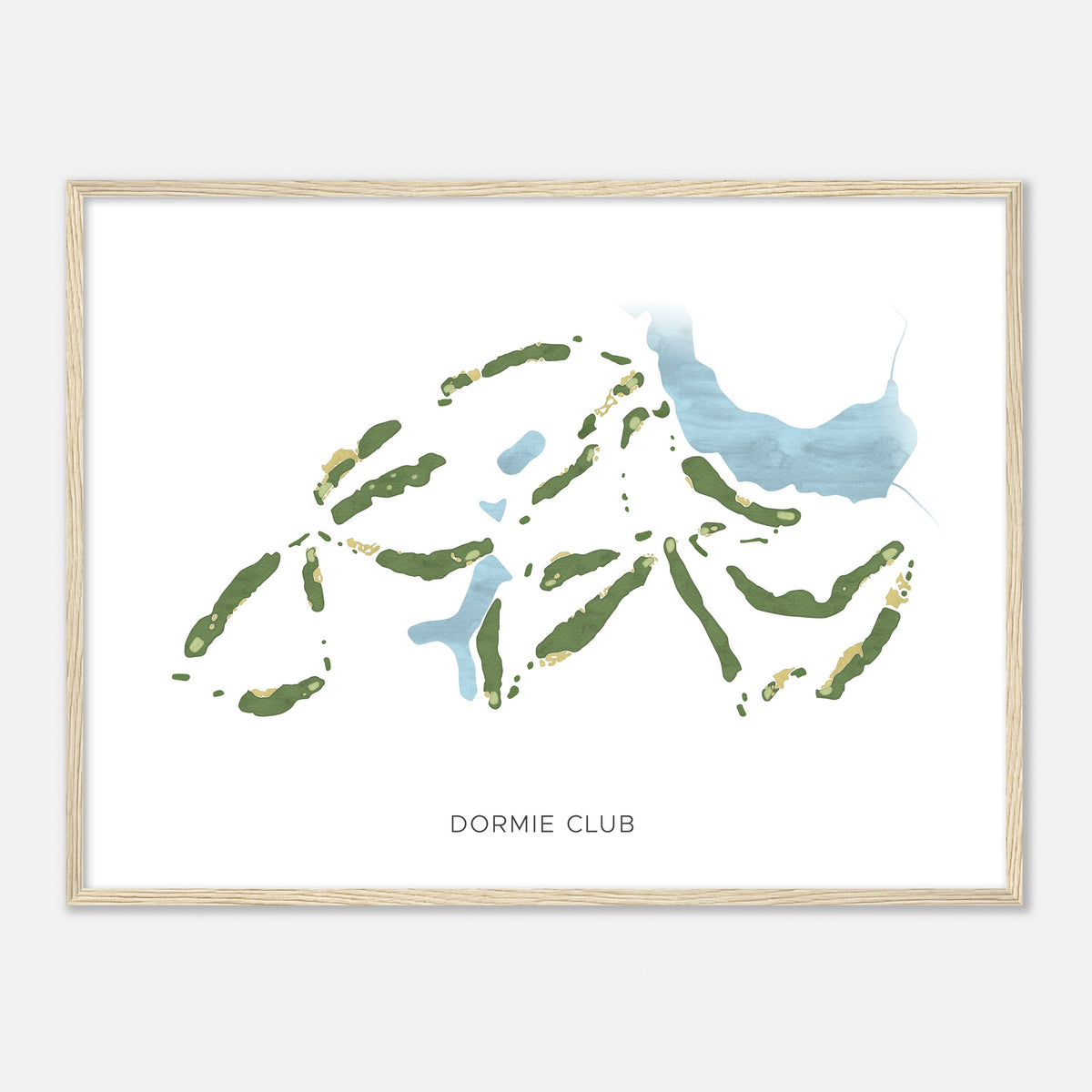 Print of Dormie Club Modern Map