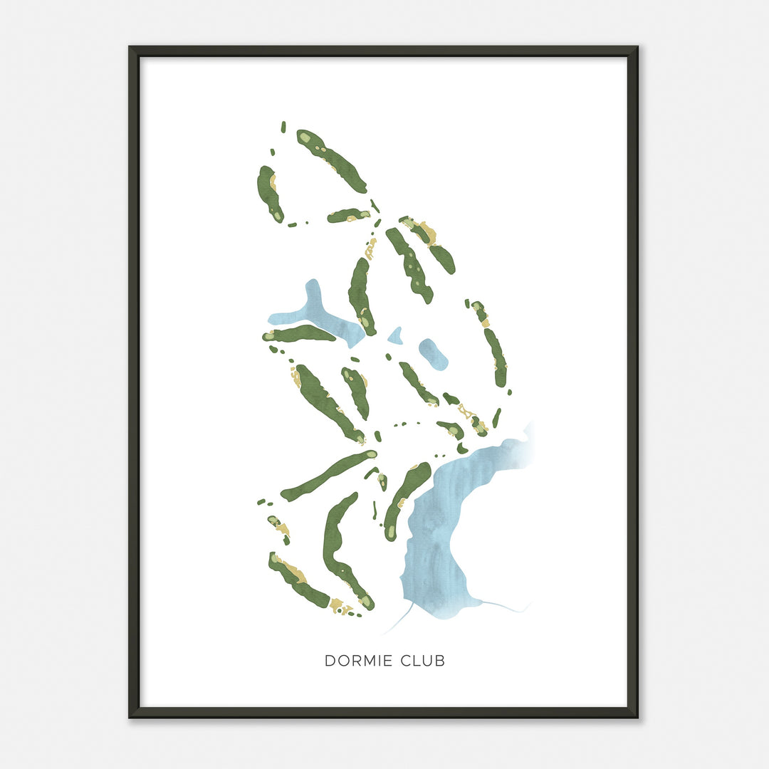 Print of Dormie Club Modern Map