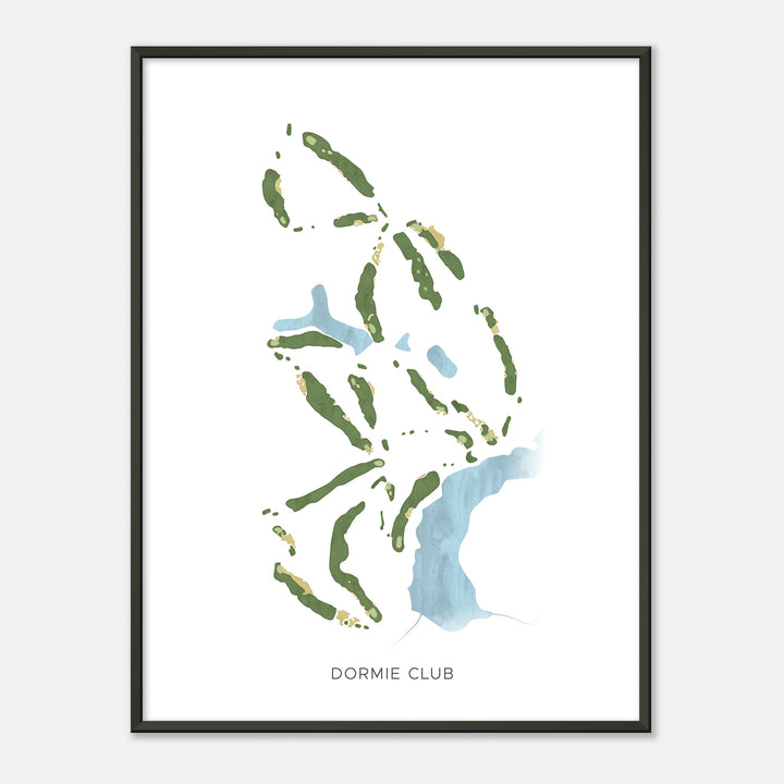 Print of Dormie Club Modern Map