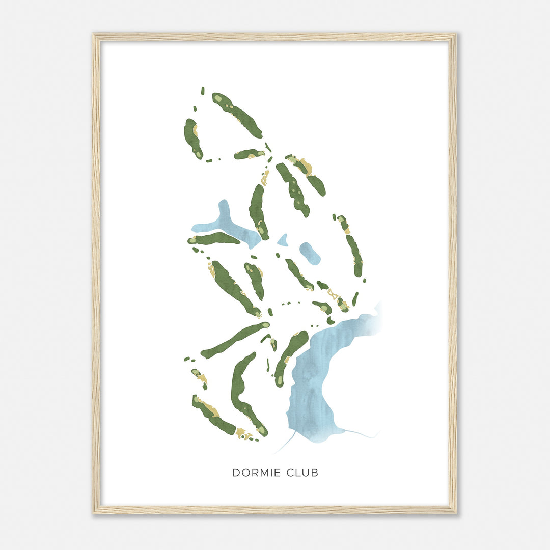 Print of Dormie Club Modern Map