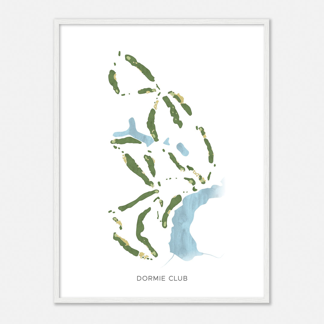 Print of Dormie Club Modern Map