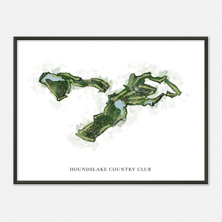 Print of Houndslake Country Club Classic Map