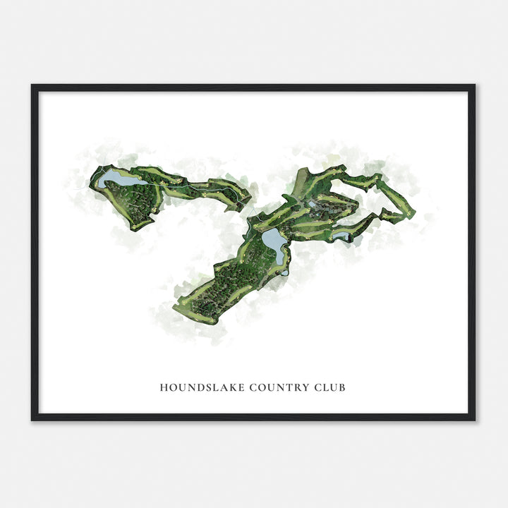 Print of Houndslake Country Club Classic Map