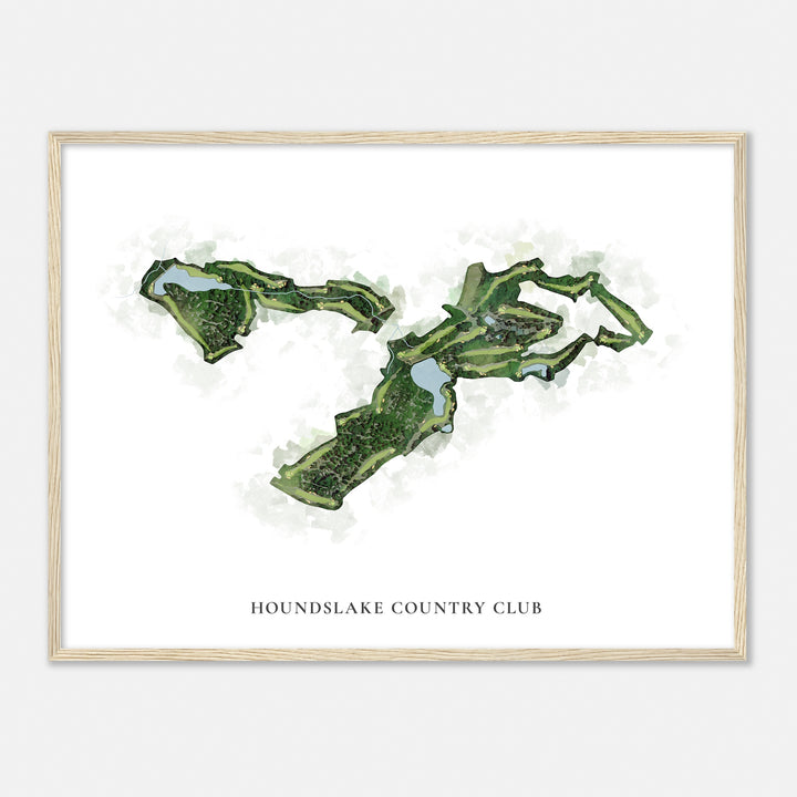 Print of Houndslake Country Club Classic Map