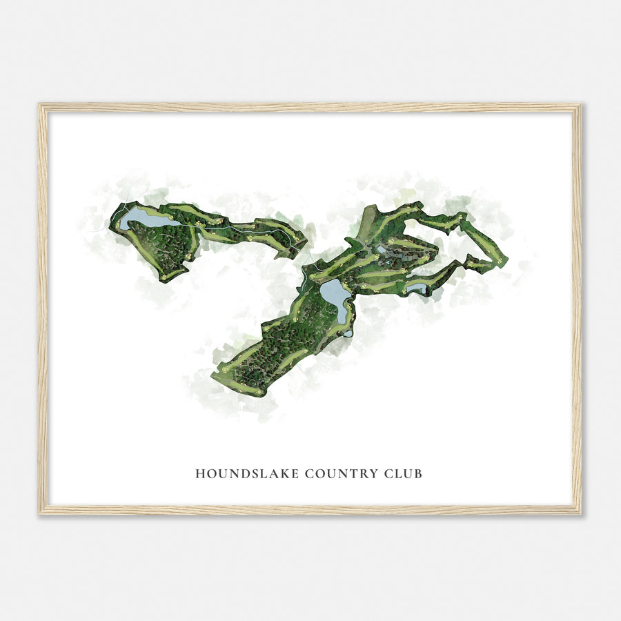 Print of Houndslake Country Club Classic Map
